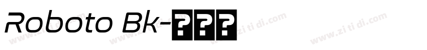Roboto Bk字体转换